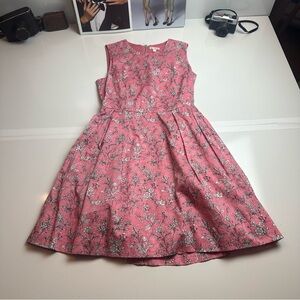 GAP Pink A-Line Sundress Sleeveless Crew Neck with pockets